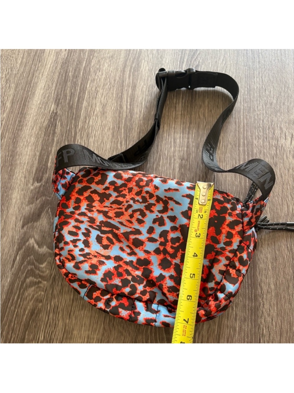 NEW! Free People Movement animal print quilted sling belt bag; sci fi leopard - Picture 10 of 16